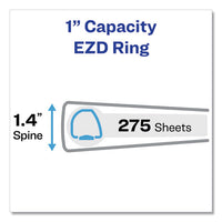 Framed View Heavy-duty Binders, 3 Rings, 1" Capacity, 11 X 8.5, White