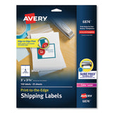 Vibrant Laser Color-print Labels W- Sure Feed, 2 X 3 3-4, White, 200-pk