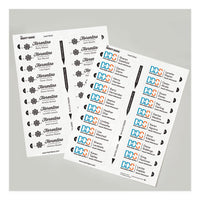 The Mighty Badge Name Badge Inserts, 1 X 3, Clear, Laser, 20-sheet, 5 Sheets-pack