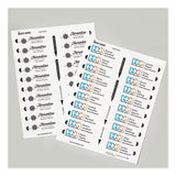 The Mighty Badge Name Badge Inserts, 1 X 3, Clear, Laser, 20-sheet, 5 Sheets-pack