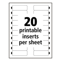 The Mighty Badge Name Badge Inserts, 1 X 3, Clear, Laser, 20-sheet, 5 Sheets-pack