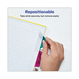 Ultra Tabs Luxe Collection Repositionable Tabs, 1-5-cut Tabs, Assorted Jewel Prism, 2.5" Wide, 16-pack