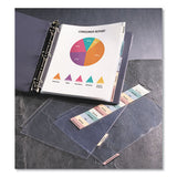 Protect 'n Tab Top-load Clear Sheet Protectors W-five Tabs, Letter