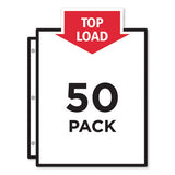 Top-load Poly Sheet Protectors, Heavy, Letter, Diamond Clear, 200-box