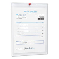 Job Ticket Holders, Heavy Gauge Vinyl, 9 X 12, Clear, 10-pack
