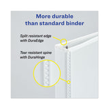 Heavy-duty View Binder With Durahinge And One Touch Ezd Rings, 3 Rings, 1" Capacity, 11 X 8.5, Red