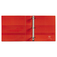 Heavy-duty Non-view Binder With Durahinge, Locking One Touch Ezd Rings And Thumb Notch, 3 Rings, 5" Capacity, 11 X 8.5, Red