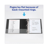 Heavy-duty View Binder With Durahinge And Locking One Touch Ezd Rings, 3 Rings, 4" Capacity, 11 X 8.5, Black