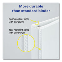 Heavy-duty View Binder With Durahinge And One Touch Slant Rings, 3 Rings, 0.5" Capacity, 11 X 8.5, White