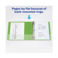 Heavy-duty View Binder With Durahinge And One Touch Ezd Rings, 3 Rings, 1.5" Capacity, 11 X 8.5, Chartreuse