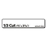 Removable File Folder Labels With Sure Feed Technology, 0.66 X 3.44, White, 30-sheet, 25 Sheets-pack