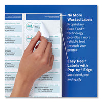 Easy Peel White Address Labels W- Sure Feed Technology, Inkjet Printers, 1 X 2.63, White, 30-sheet, 25 Sheets-pack