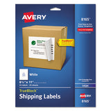 Shipping Labels With Trueblock Technology, Inkjet Printers, 8.5 X 11, White, 25-pack