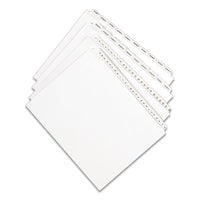 Preprinted Legal Exhibit Side Tab Index Dividers, Allstate Style, 26-tab, Exhibit A To Exhibit Z, 11 X 8.5, White, 1 Set