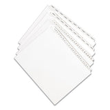 Preprinted Legal Exhibit Side Tab Index Dividers, Allstate Style, 26-tab, Exhibit A To Exhibit Z, 11 X 8.5, White, 1 Set