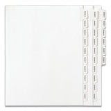 Preprinted Legal Exhibit Side Tab Index Dividers, Allstate Style, 26-tab, Exhibit A To Exhibit Z, 11 X 8.5, White, 1 Set