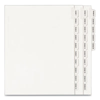 Preprinted Legal Exhibit Side Tab Index Dividers, Allstate Style, 25-tab, Exhibit 1 To Exhibit 25, 11 X 8.5, White, 1 Set