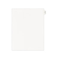 Allstate-style Legal Side Tab Dividers, Exhibit H, Letter, White, 25-pack