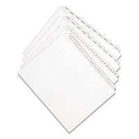 Preprinted Legal Exhibit Side Tab Index Dividers, Allstate Style, 26-tab, J, 11 X 8.5, White, 25-pack