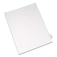 Preprinted Legal Exhibit Side Tab Index Dividers, Allstate Style, 26-tab, X, 11 X 8.5, White, 25-pack