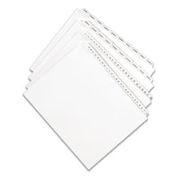 Preprinted Legal Exhibit Side Tab Index Dividers, Allstate Style, 26-tab, Z, 11 X 8.5, White, 25-pack