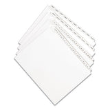 Preprinted Legal Exhibit Side Tab Index Dividers, Allstate Style, 26-tab, Z, 11 X 8.5, White, 25-pack