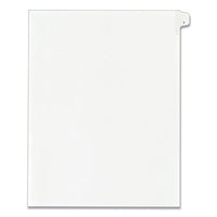 Preprinted Legal Exhibit Side Tab Index Dividers, Allstate Style, 10-tab, 1, 11 X 8.5, White, 25-pack