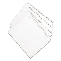 Preprinted Legal Exhibit Side Tab Index Dividers, Allstate Style, 10-tab, 1, 11 X 8.5, White, 25-pack