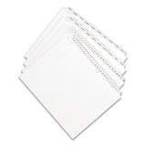 Preprinted Legal Exhibit Side Tab Index Dividers, Allstate Style, 10-tab, 1, 11 X 8.5, White, 25-pack