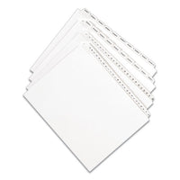 Preprinted Legal Exhibit Side Tab Index Dividers, Allstate Style, 10-tab, 3, 11 X 8.5, White, 25-pack