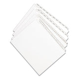 Preprinted Legal Exhibit Side Tab Index Dividers, Allstate Style, 10-tab, 3, 11 X 8.5, White, 25-pack