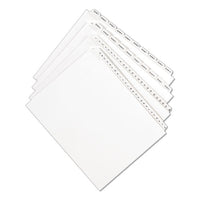 Preprinted Legal Exhibit Side Tab Index Dividers, Allstate Style, 10-tab, 4, 11 X 8.5, White, 25-pack