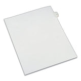 Preprinted Legal Exhibit Side Tab Index Dividers, Allstate Style, 10-tab, 5, 11 X 8.5, White, 25-pack