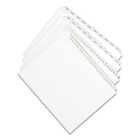 Preprinted Legal Exhibit Side Tab Index Dividers, Allstate Style, 10-tab, 11, 11 X 8.5, White, 25-pack