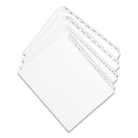 Preprinted Legal Exhibit Side Tab Index Dividers, Allstate Style, 10-tab, 25, 11 X 8.5, White, 25-pack