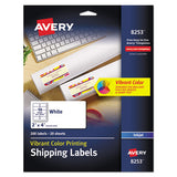 Vibrant Inkjet Color-print Labels W- Sure Feed, 2 X 4, Matte White, 200-pk