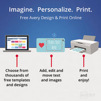 Embossed Note Cards, Inkjet, 4 1-4 X 5 1-2, Matte Ivory, 60-pk W-envelopes