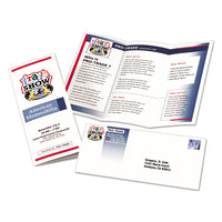 Tri-fold Brochures, 92 Bright, 83lb, 8.5 X 11, Matte White, 100-pack