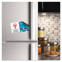 Magnetic Business Cards, 2 X 3 1-2, White, 10-sheet, 30-pack
