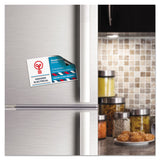 Magnetic Business Cards, 2 X 3 1-2, White, 10-sheet, 30-pack