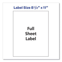 Shipping Labels With Trueblock Technology, Inkjet Printers, 8.5 X 11, White, 100-box