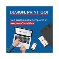 Printable Microperforated Business Cards With Sure Feed Technology, Inkjet, 2 X 3.5, White, Matte, 1000-box
