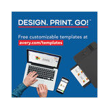 Printable Microperforated Business Cards With Sure Feed Technology, Inkjet, 2 X 3.5, White, Matte, 1000-box