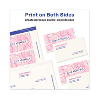 Printable Microperforated Business Cards With Sure Feed Technology, Inkjet, 2 X 3.5, White, Matte, 1000-box