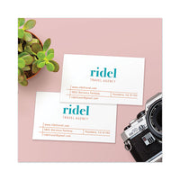 Printable Microperforated Business Cards With Sure Feed Technology, Inkjet, 2 X 3.5, White, Matte, 1000-box