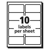 Matte Clear Easy Peel Mailing Labels W- Sure Feed Technology, Inkjet Printers, 2 X 4, Clear, 10-sheet, 25 Sheets-pack