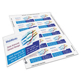True Print Clean Edge Business Cards, Inkjet, 2 X 3 1-2, White, 1000-box