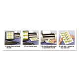 Linen Texture True Print Business Cards, Inkjet, 2 X 3 1-2, Linen White, 200-pk