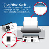 True Print Clean Edge Business Cards, Inkjet, 2 X 3 1-2, Ivory, 200-pack