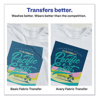 Fabric Transfers, 8.5 X 11, White, 18-pack